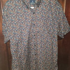 Ben Sherman Multicolor Floral Button Down Shirt AOP